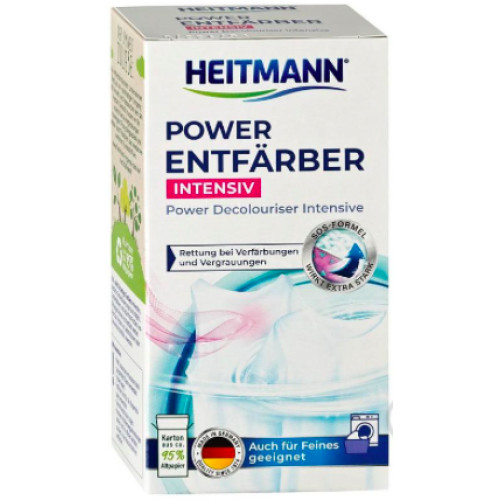 Плямовивідник відбілювач для білих тканин Heitmann Power Entfarber 250 г